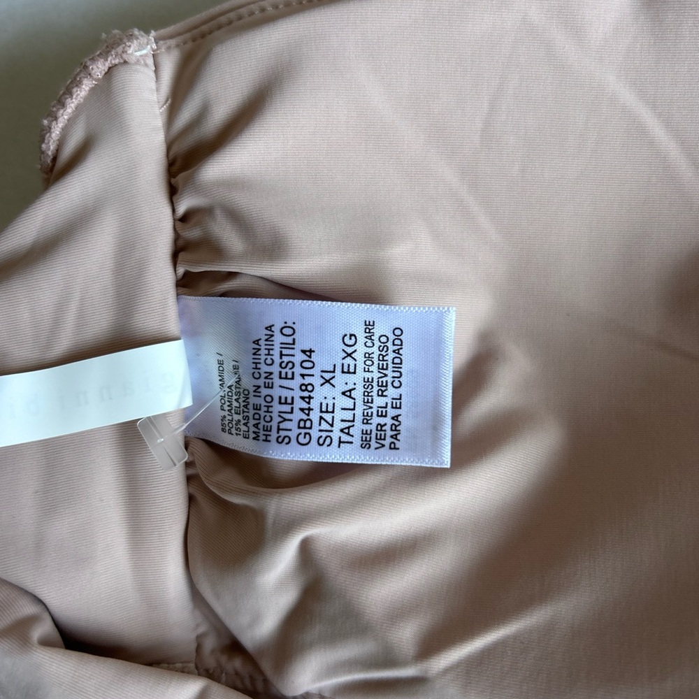 Gianni Bini Cream Solid Rosette Strapless Tie Bac… - image 6